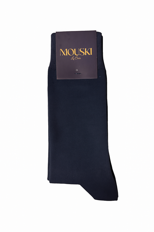 Pack of 3 Long Classic Socks - Navy Blue